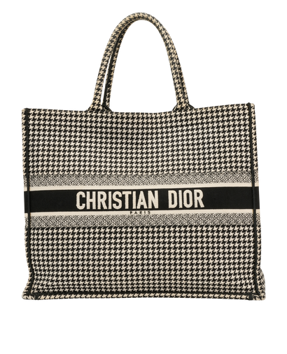 Large Book Tote, &pound;1,200, Handbags, Black/White, Canvas, Front view